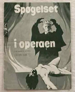 The Phantom of the Opera Herbert Lom Heather Sears 1962 Danish Movie Program - Picture 1 of 5