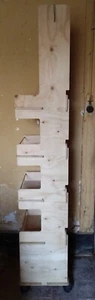Set di due scaffalature componibili in legno. Espositori da negozio. - Foto 1 di 10