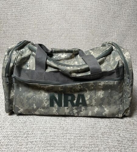 NRA Duffle Bag Gym Bag Tote National Rifle Association Digital Camo ...
