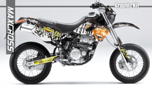 KAWASAKI KLX250 SR/E/R/D-Tracker 1993 - 2004  MAXCROSS GRAPHICS KIT DECAL KBL1 - Picture 1 of 2