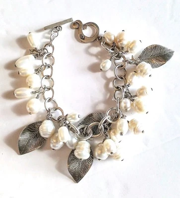 Pulsera Cha Cha Silpada Plata 925 Vintage Con Perlas Barrocas Foto 1 de 4