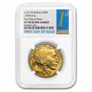 2025-W 1 oz Proof Gold Buffalo PF-70 NGC (First Day of Issue) - Picture 1 of 3
