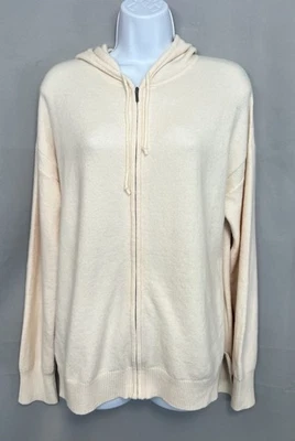 Gap女式全拉链连帽毛衣羊毛大号浅粉色 — 第 1/4 张图片