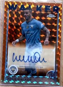 Kyle Walker Orange Geometric Auto 17/25 2024-25 Topps Chrome UEFA 1:5 Breaker - Picture 1 of 2