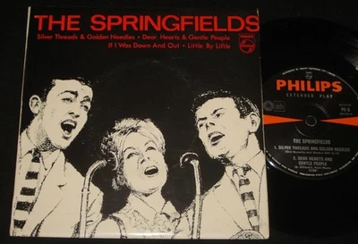 SPRINGFIELDS - SILVER THREADS - PHILIPS EP - 1960s  EARLY DUSTY  SOUL POP - Image 1 of 2