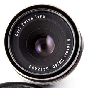 Gutes CARL ZEISS JENA Objektiv TESSAR T 2.8/50 * M42 Mount 50mm F/2.8 Adlerauge - Bild 1 von 9