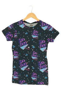 ZOO YORK T-Shirt Donna Multicolore Grafica Cotone Streetwear (IT 42, EU 38) - Foto 1 di 2