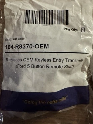 NEW GENUINE FORD OEM  REMOTE START KEY FOB 164-R8370 - Image 1 of 3