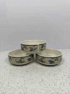 Mikasa Intaglio Garden Ivy CA129 5” Fruit Cereal Soup Bowls Set of 3 - Picture 1 of 5