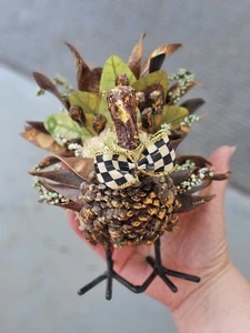 MACKENZIE-CHILDS Pequeño Pavo Natural Otoño, Acción de Gracias Decoración Otoño - Imagen 1 de 6