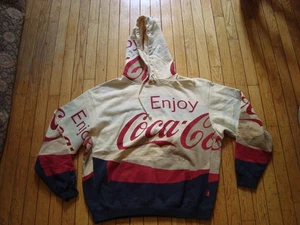 KITH COCACOLA HERREN PULLOVER OVERSIZE KAPUZEN SWEAT SHIRT GR. MEDIUM EINMAL GETRAGEN! - Bild 1 von 11