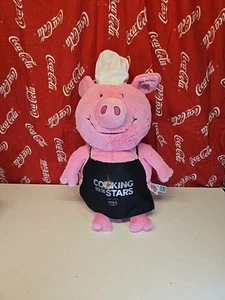 M&S Pink Percy Pig Chef Large Soft Toy Plush Cooking with the Stars Apron 60cm - Bild 1 von 7