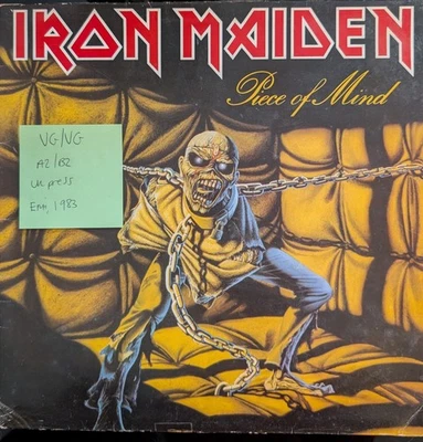 Iron Maiden Piece of Mind Vinyl Record VG/VG EMA 800 1986 - Image 1 of 2