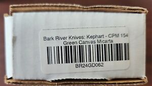 Bark River Knife Kephart Micarta Green- BR24GD062 (NIB)