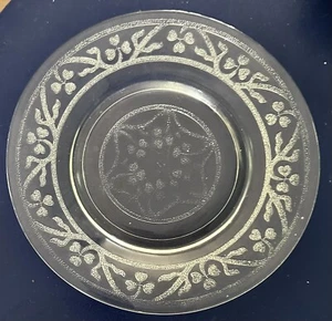 Hazel Atlas Depression Glass CLOVERLEAF CLEAR 7 7/8" Luncheon Plate 1930s - Picture 1 of 6