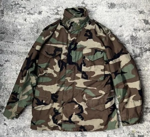 Alpha Industries US Military Heavy Duty Field Jacket With Liner Woodland Camo - Picture 1 of 8