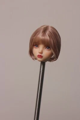 Peluca de pelo corto para niña 1:6 ajuste figura de acción para mujer de 12" cabeza escultura juguetes Foto 1 de 3