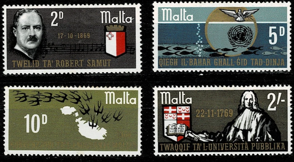 MALTA 1969 ANNIVERSARIES AND HISTORICAL EVENTS MH - Image 1 of 1