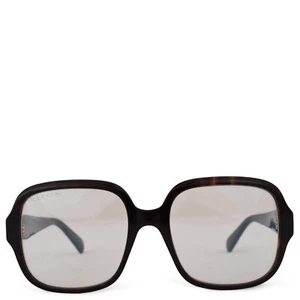 71624 auth GUCCI Havane brown tortoise SQURE PHOTOCHROMIC Sunglasses GG0799S - Picture 1 of 4