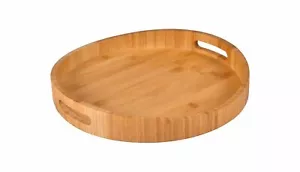 Bambustablett 35cm Serviertablett Frühstückstablett Betttablett Holz Tablett - Bild 1 von 2