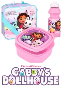 Gabby`s Puppenhaus Brotzeittasche Set Flasche, Brotdose, Tasche offizielles lizenziertes Geschenk - Bild 1 von 5