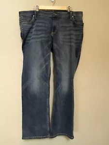 Wrangler Shiloh Woman Stretch Denim Jeans Plus Sz 19-20 X 34 Stitched Wide Leg - Picture 1 of 11