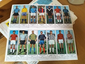 FOGLIA TAVOLA CON FIGURINE TEMPO CALCIATORI PER ALBUM 1966/67 SERIE A E B 4 - Foto 1 di 1
