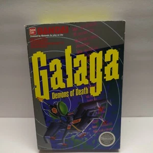 Galaga: Demons of Death Nintendo NES Complete In Box CIB NICE CIRCLE SEAL LOOK! - Picture 1 of 9