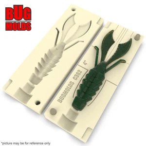 Cebo Hágalo Usted Mismo Molde de Pesca Cebos de Plástico Suave Señuelo Plastisol Lubina BabyMommaBeavers - Imagen 1 de 3