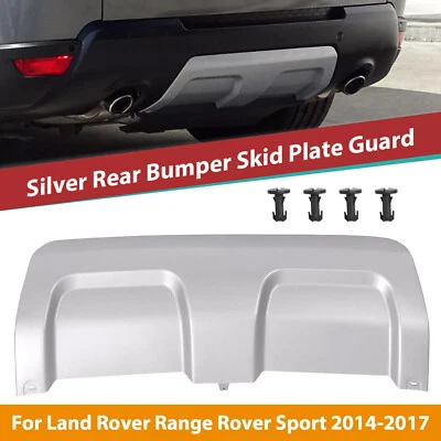 Parachoques trasero placa de deslizamiento embellecedor para Land Rover Range Rover Sport 2014-2016 17 plateado Foto 1 de 4