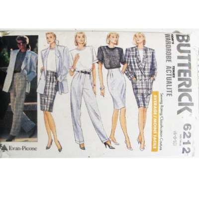 Butterick 6212 6-8-10 Evan Picone Sewing Pattern Jacket, Top, Skirt Pants Uncut - Image 1 of 4