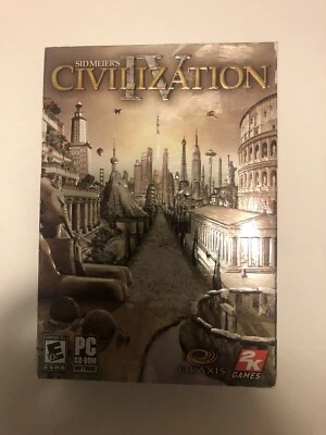 Sid Meier's CIVILIZATION IV PC CD ROM original box CDs manual poster - Image 1 of 2