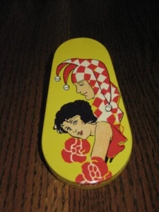 Vintage Flapper Woman Jester Kirchhof "Life of the Party" Blech Noise Maker Litho. - Bild 1 von 5