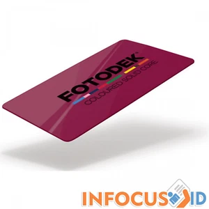 FOTODEK BY76-A-SC Brillant Coloré Solide Coeur Identité Cartes Claret Lot De 100 - Picture 1 of 3