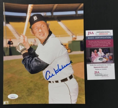 Al Kaline Signed 8x10 Color Photo JSA Cert w/COA HOF '80 Detroit Tigers MLB #6! - Image 1 of 4