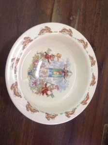 Royal Doulton Bunnykins Porridge Bowl - Rocket Ship - Made in England - Bild 1 von 4