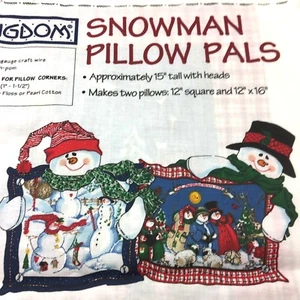 Daisy Kingdom Heaven And Nature Sing Snowman Pillow Pals Sandi Gore-Evans - Imagen 1 de 11