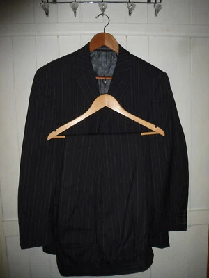 mens PIERRE CARDIN GREY PINSTRIPE WOOL SUIT SIZE 40"R CHEST 34" WAIST 31" LEG - Image 1 of 4