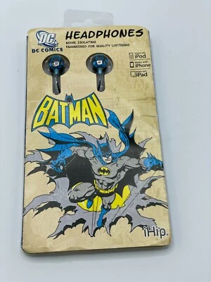 Шумоизолирующие наушники/наушники iHip Batman для iPod iPhone iPad DC Comics - Изображение 1 из 2