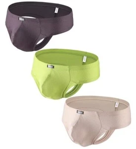 Men's Sexy Cheeky Boxer Briefs Mini Cheek Thong Underwear Large 3 Pack - Picture 1 of 8