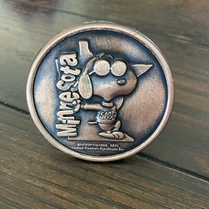 Cute camp, snoopy, Minnesota copper little plate - Picture 1 of 3