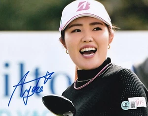 AYAKA FURUE SIGNED AUTO'D 8X10 PHOTO BAS COA LPGA TOUR 2024 EVIAN CHAMPIONSHIP A - Picture 1 of 1