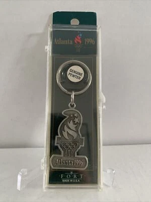 Atlanta Olympics 1996 genuine Pewter Key Chain USA with case - Image 1 of 4