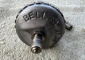 VINTAGE BELL SYSTEM CABLE AIR PRESSURE TOOL - OLD TELEPHONE TOOL W/ C FLANGE - Picture 1 of 8