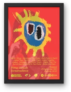 Primal Scream Sreamadelica Poster A1-5 Frame Option Loaded Acid House Indie - Imagen 1 de 5