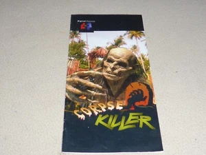 PANASONIC 3DO CORPSE KILLER INSTRUCTION MANUAL ONLY RARE BOOKLET - Picture 1 of 3