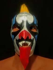 MAL.  ¡¡PAYASO!! (PELO AMARILLO) MASCARILLA LUCHADOR-LUCHADOR!! ¡IMPRESIONANTE! RARO!! HECHO A MANO - Imagen 1 de 4