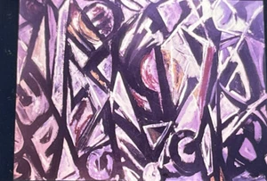Lee Krasner “Gothic Frieze ” Abstract Expressionism Art 35mm Slide - Picture 1 of 3