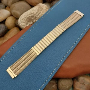 Correa de reloj vintage clásica de los años 50 de malla Kestenmade llena de oro de 5/8" 10k - Imagen 1 de 6