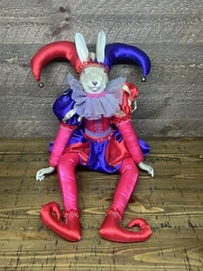 Katherine's Collection Wayne Kleski Bunny Rabbit Jester 26” Doll - Picture 1 of 20